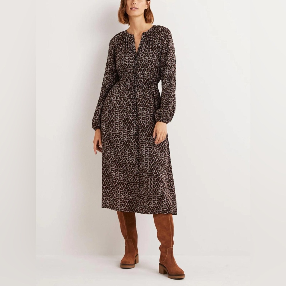 Boden Tie Waist Detail midi dress